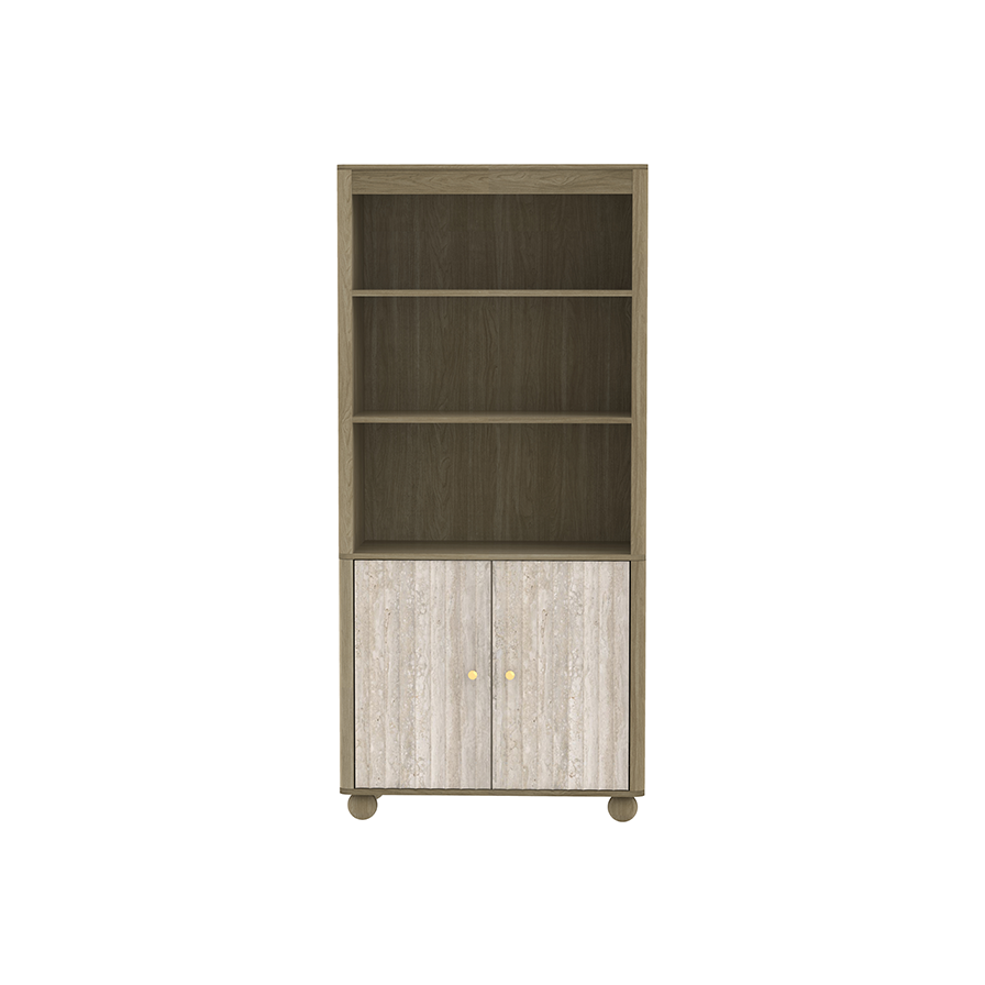 Pebble Groove Display Cabinet